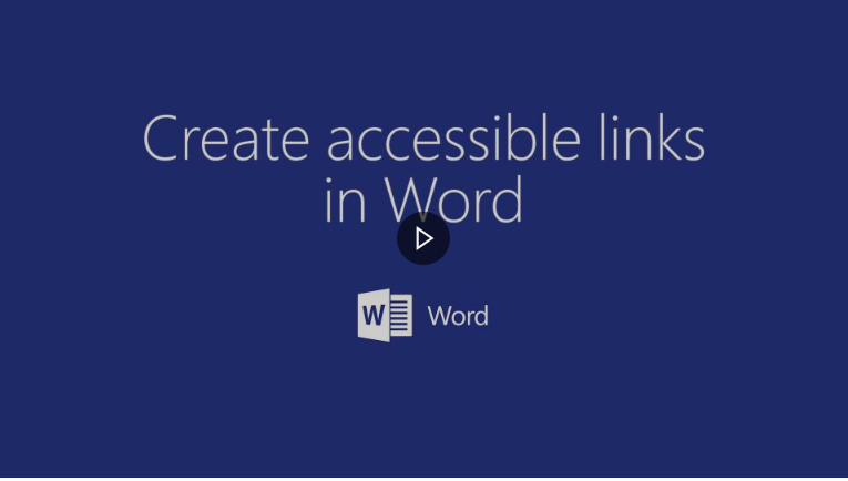 "Create accessible links"