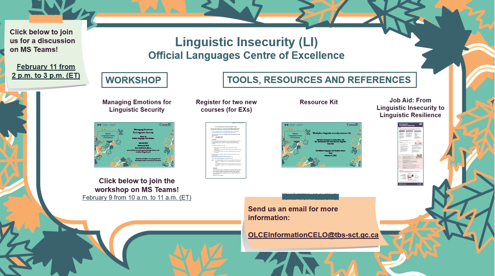 Kiosk on linguistic insecurity