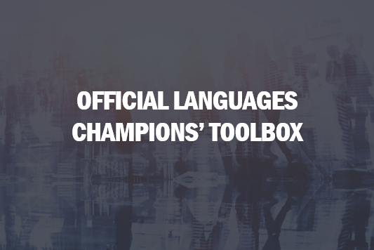 Official Languages Champions' Toolbox