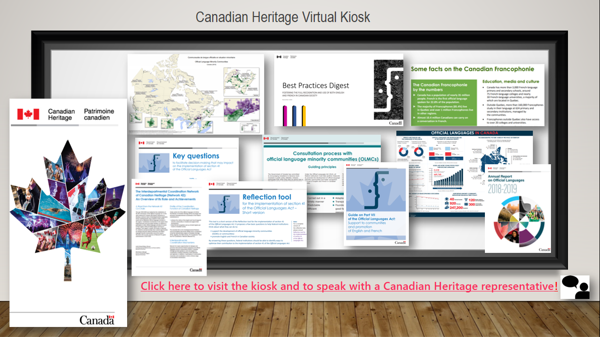 Kiosque virtuel de Patrimoine Canada