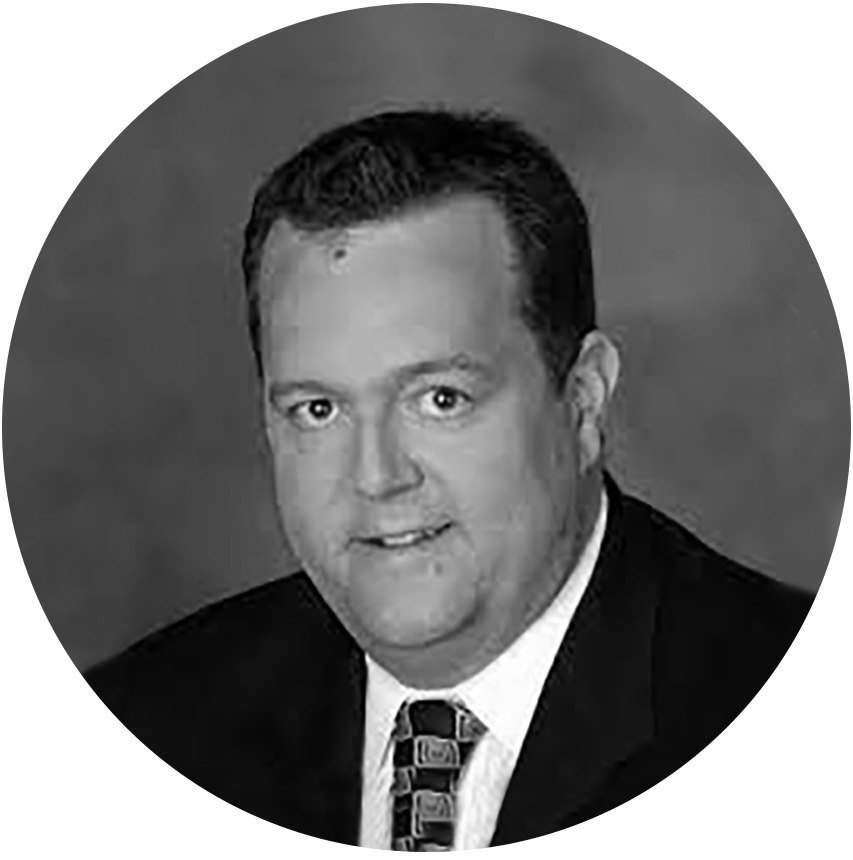 A black and white portrait of Bryce Conrad, Chief Executive Officer, Hydro Ottawa.