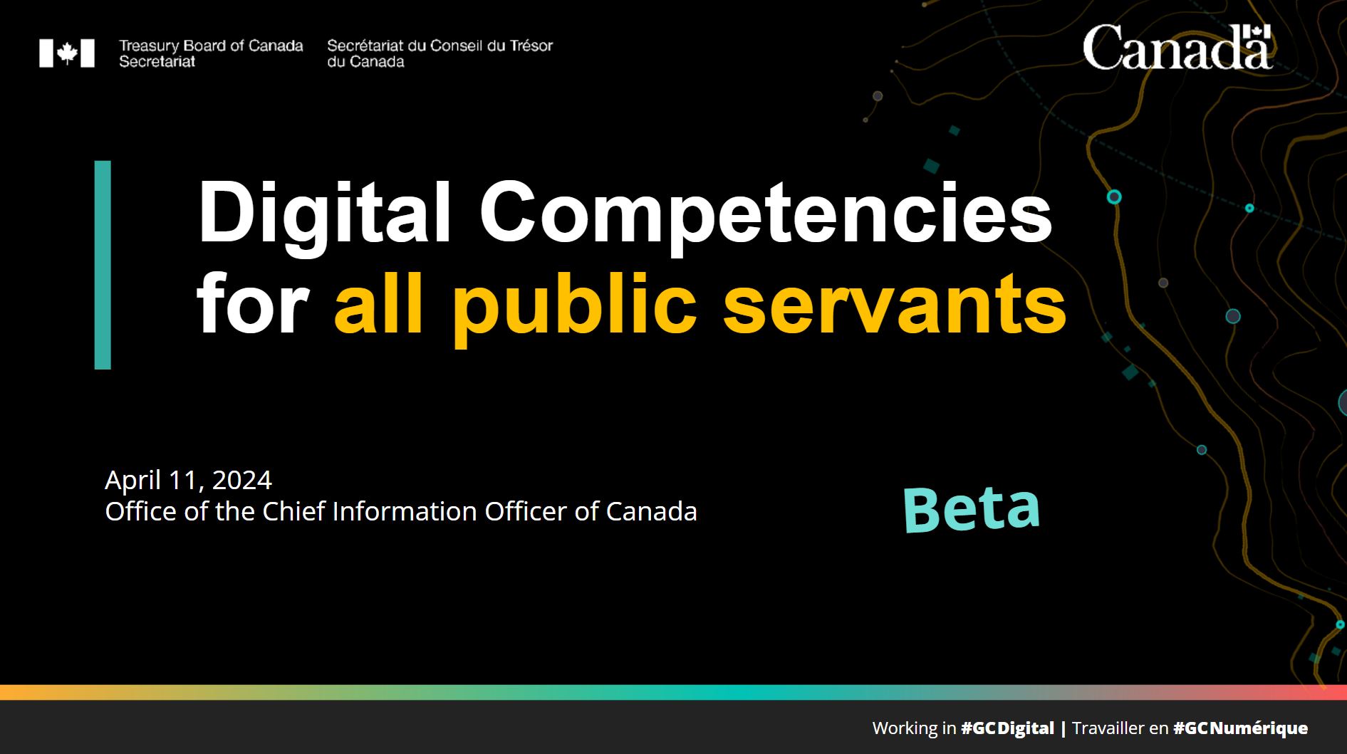 Digital Competencies - for all public servants PowerPoint title slide