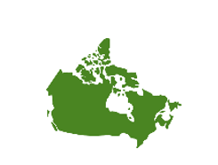 Image d'une carte du Canada