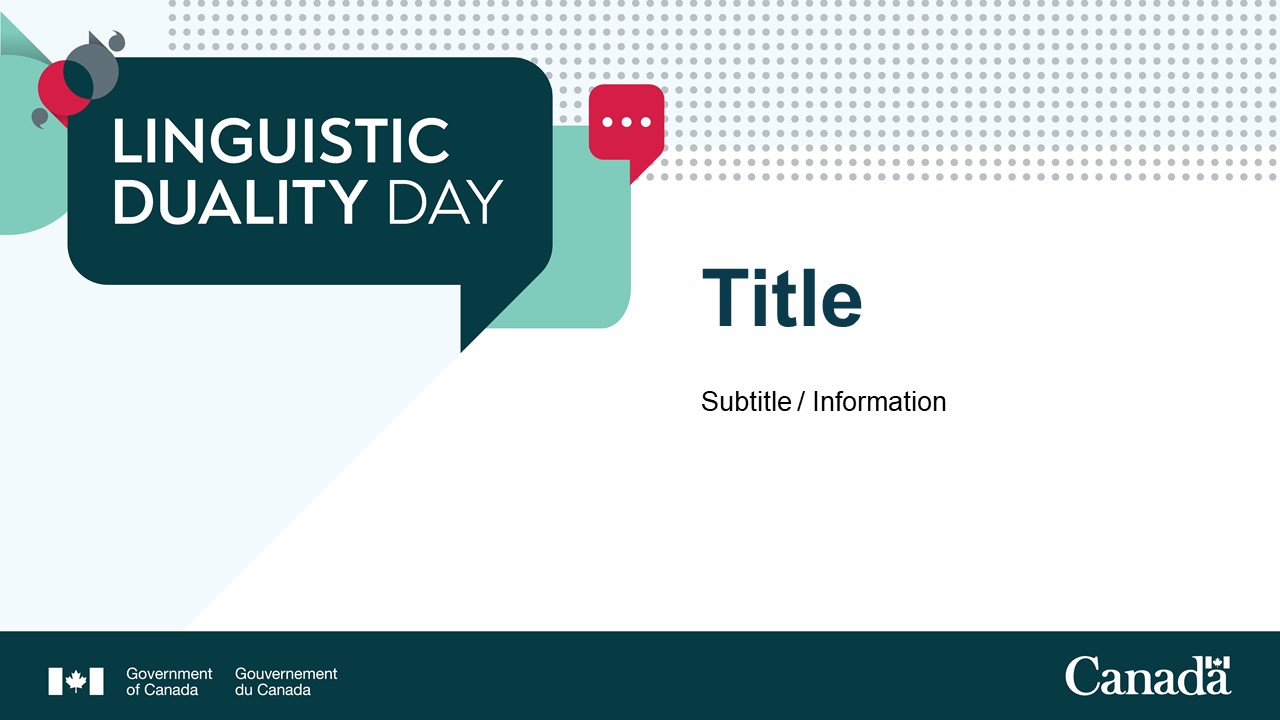 Linguistic Duality Day PowerPoint template